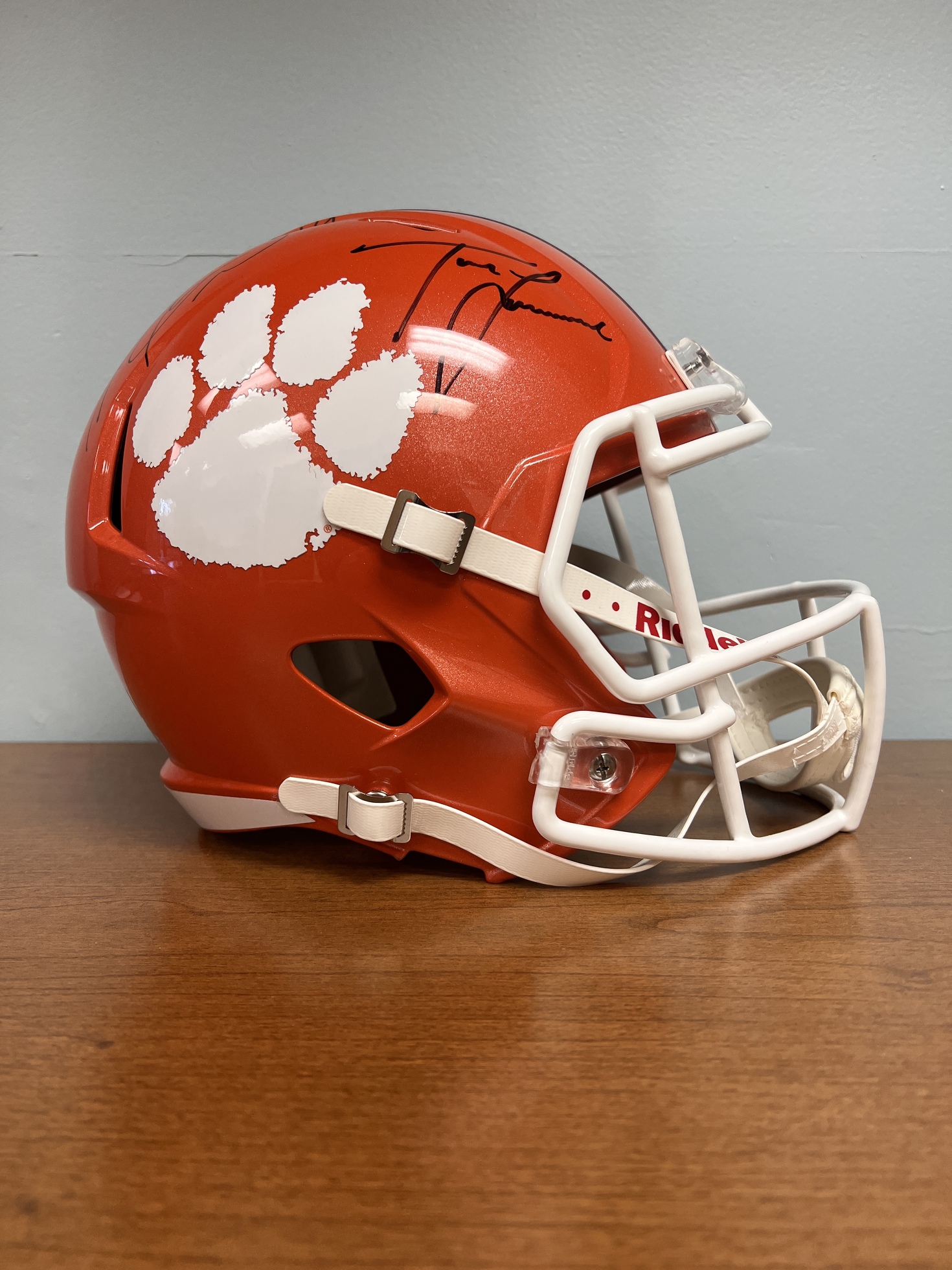 Clemson Dynamic Duo Signed Helmet - image 3