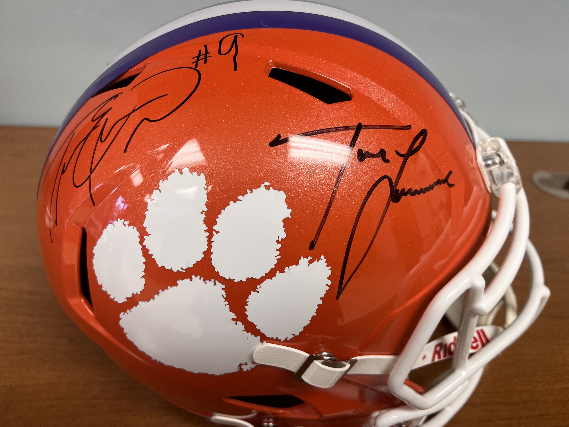 Clemson Dynamic Duo Signed Helmet - image 2